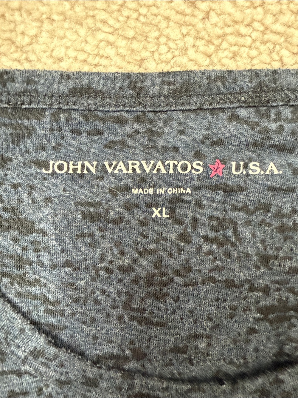 John Varvatos Blue/Black T-shirt - Picture 5 of 5